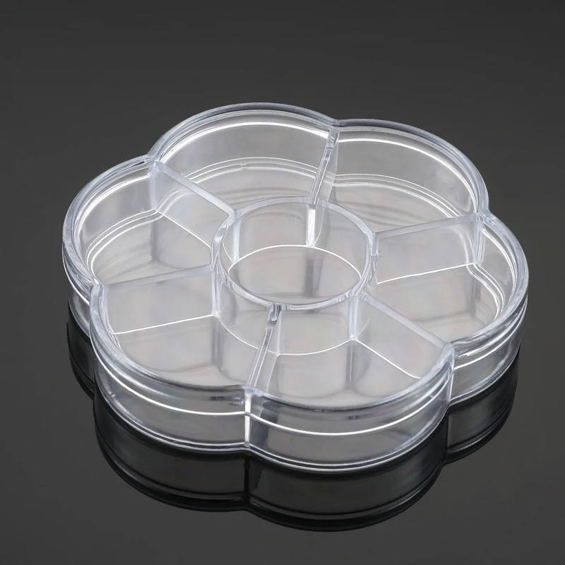 1 шт. многофункциональный прозрачный пластиковый органайзер коробка с сетками