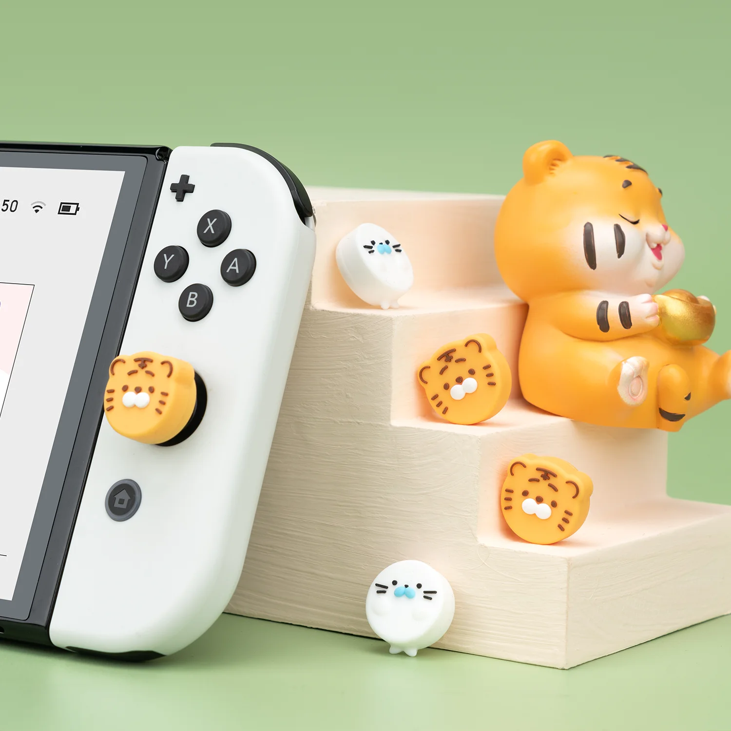 Новый мягкий силиконовый чехол с милыми животными для захвата большого пальца