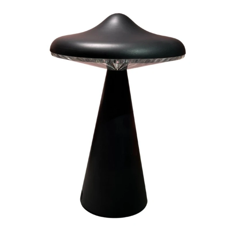 

1 Set LED Night Light UFO Mushroom Lamp Creative Atmosphere Projection Lamp Decoration Bedside Lamp Bedroom Table Lamp Black