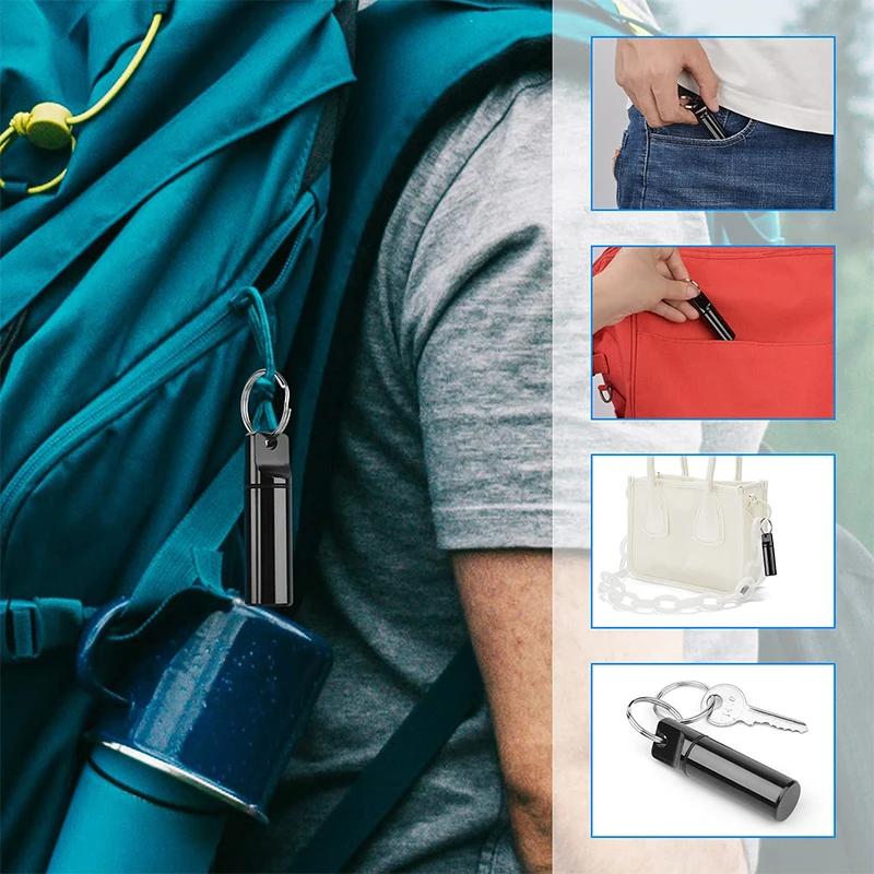 60 шт. карманный мини-контейнер водонепроницаемый алюминиевый контейнер для