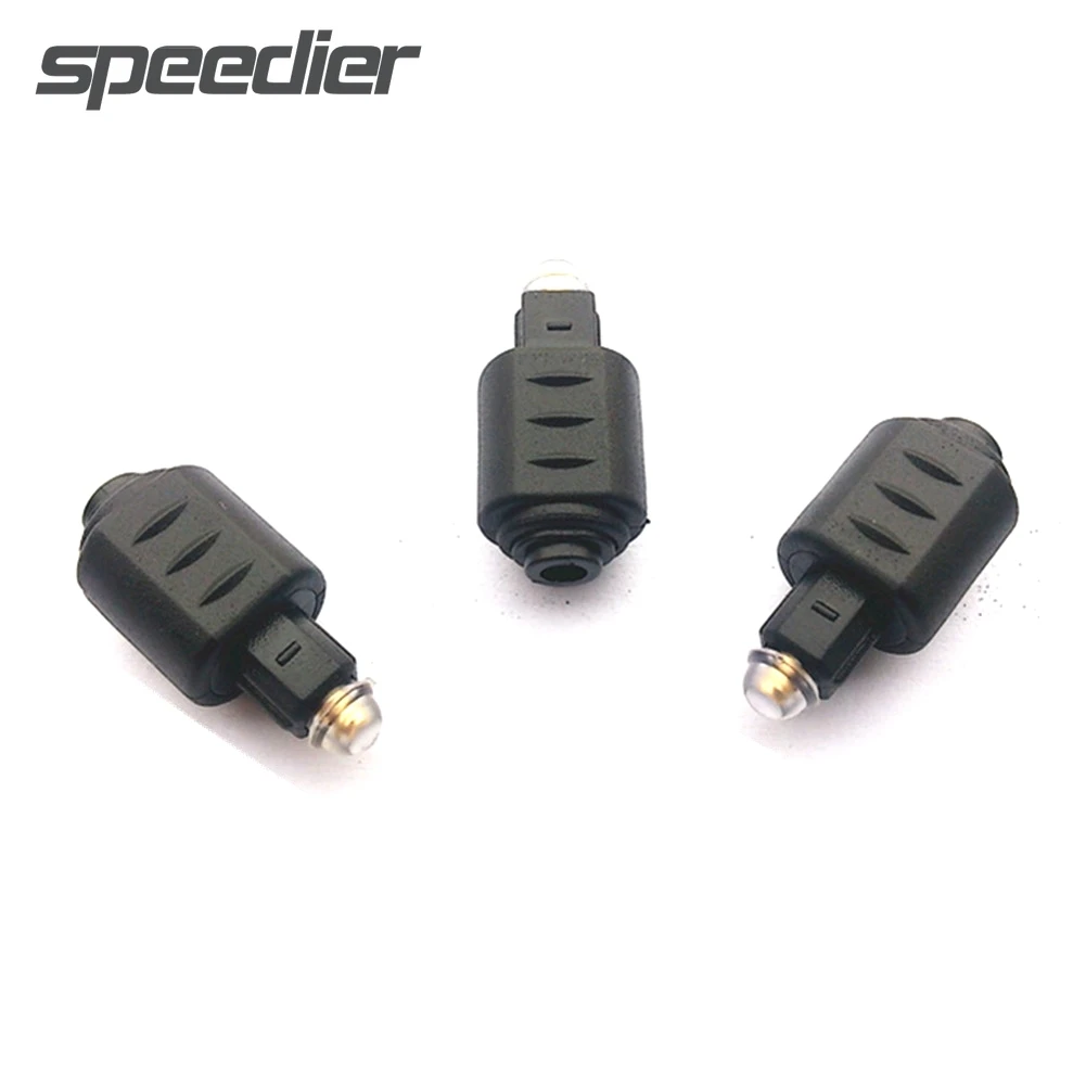 Wholesale Optical 3.5mm Female Mini Jack Plug To Digital Toslink Male Audio Video Adapter Converters for Amplifier Player DVD