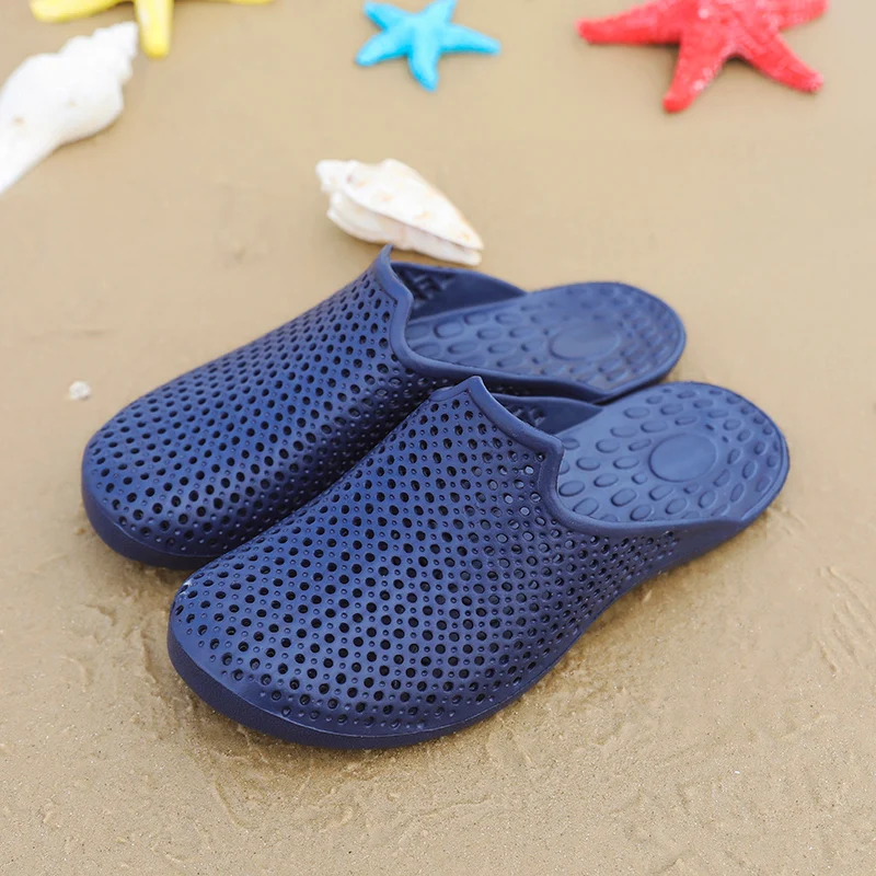 

Men Classic Sandals Summer Outdoor Beach Shoes Flip Flop Slip On Garden Platform Water Slippers Size 39-46