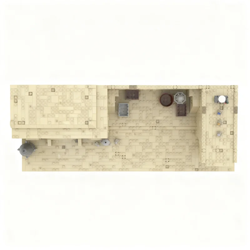 2693 детали MOC Mos Eisley SWII Revisited Star Battle, модель из строительных блоков, конструктор, рождественский подарок, игрушка на день рождения, 3D-конструктор (art.: 3920dd0fa6262) - 3920dd0fa6262