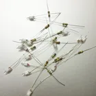 Неоновый светильник, зеленый индикатор, 4 х10 мм, с сопротивлением, 220 В, NE-2G, 20 шт.