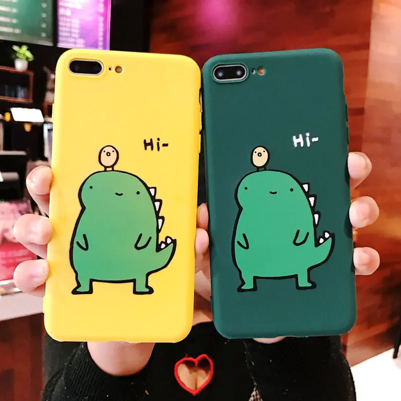 

Phone Case For iPhone 11 12 Pro Max 13 Mini Case Silicon Funda iPhone11 7 8 XR XS Max X 6 6s Plus 5s SE 2020 Dinosaur Back Cover