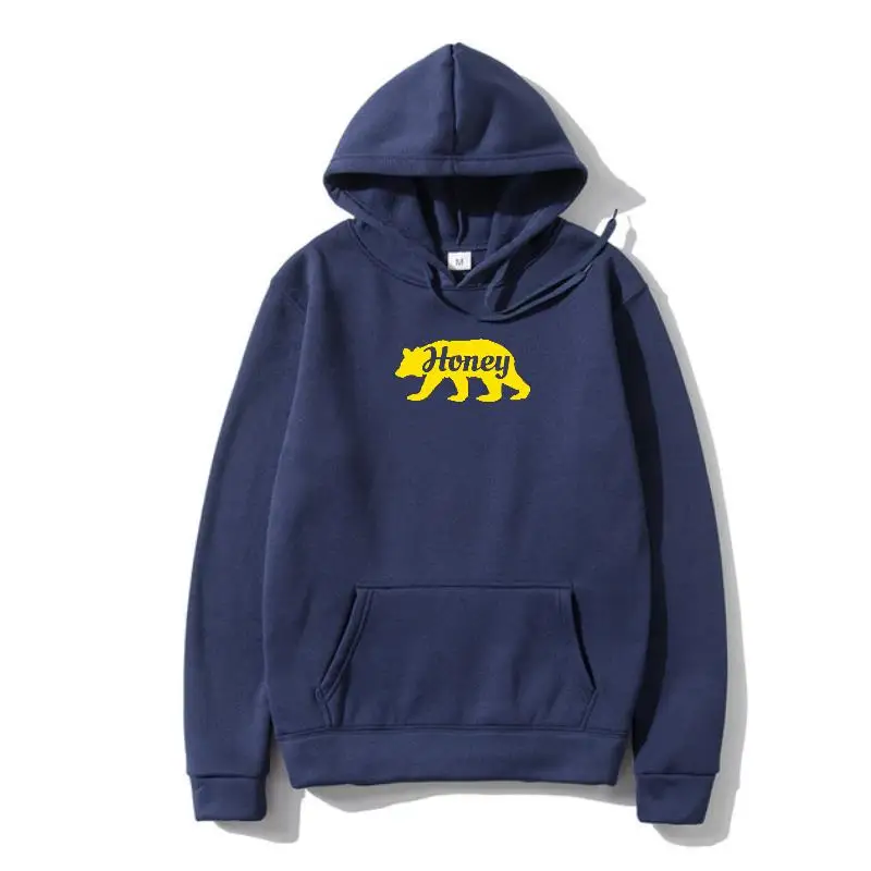 

Honey Bear Pullover Funny Silhouette Outerwear Men Retro Leisure Outerwear & Hoody Cotton Outerwears Europe Happy New Year