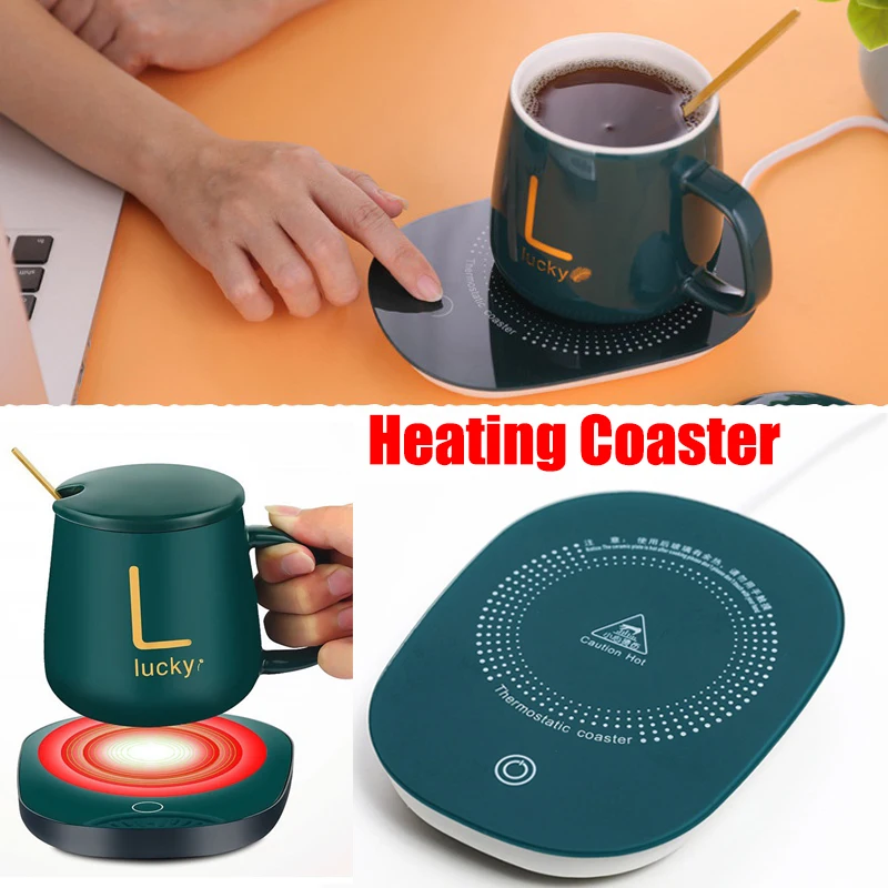 

Подогреваемая подставка с постоянной температурой, 55 градусов, USB, Подогреваемая Подставка для всех видов чашек, подогреватель напитков, подогреватель для кофе и чая