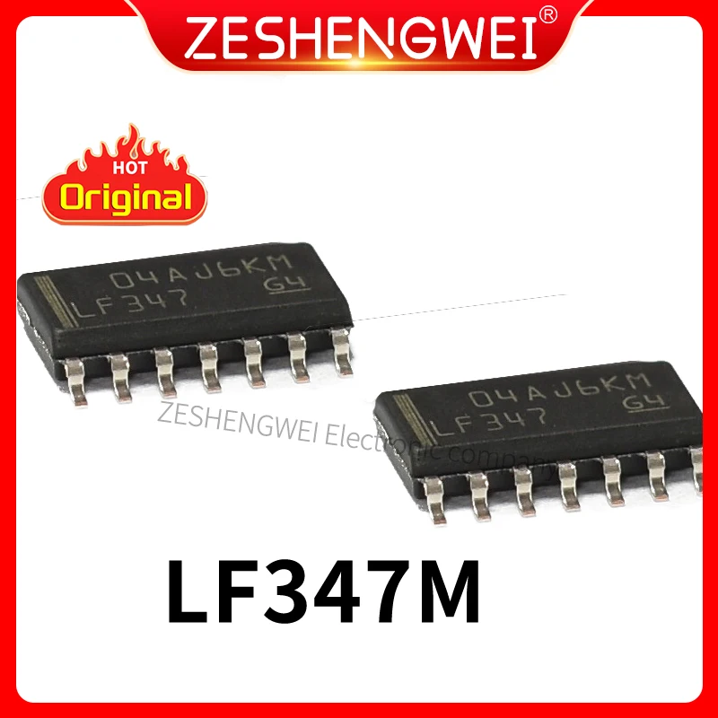 

10PCS New original LF347 LF347DR SMD SOP14 Four-way Operational Amplifier Chip