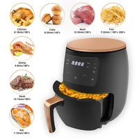 1400w 4 5l multi air fryer oil free health fryer cooking appliances smart touch lcd deep airfryer for pizza chicken french fries