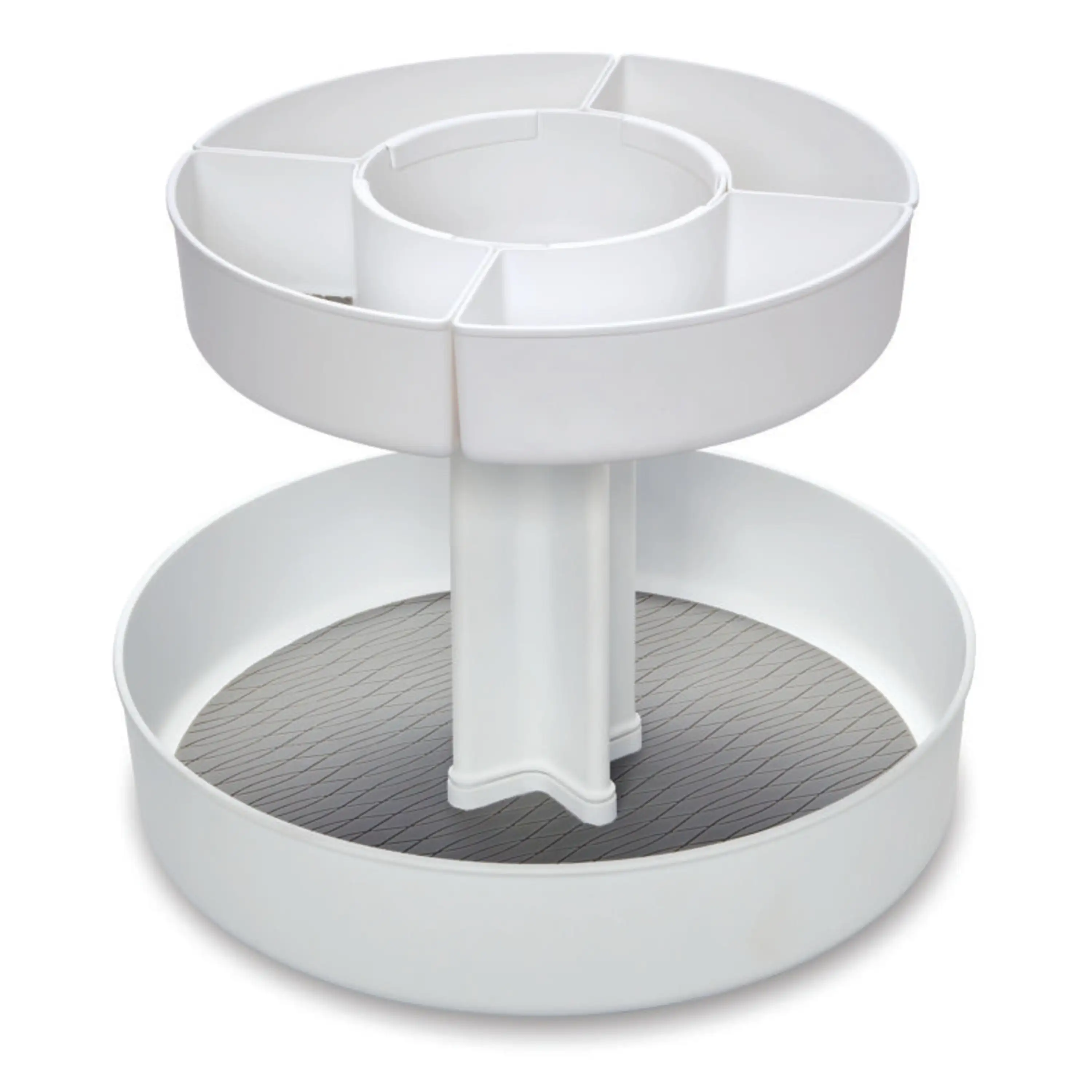 

Snack Turntable with Gray Liner and Non-Slip Base