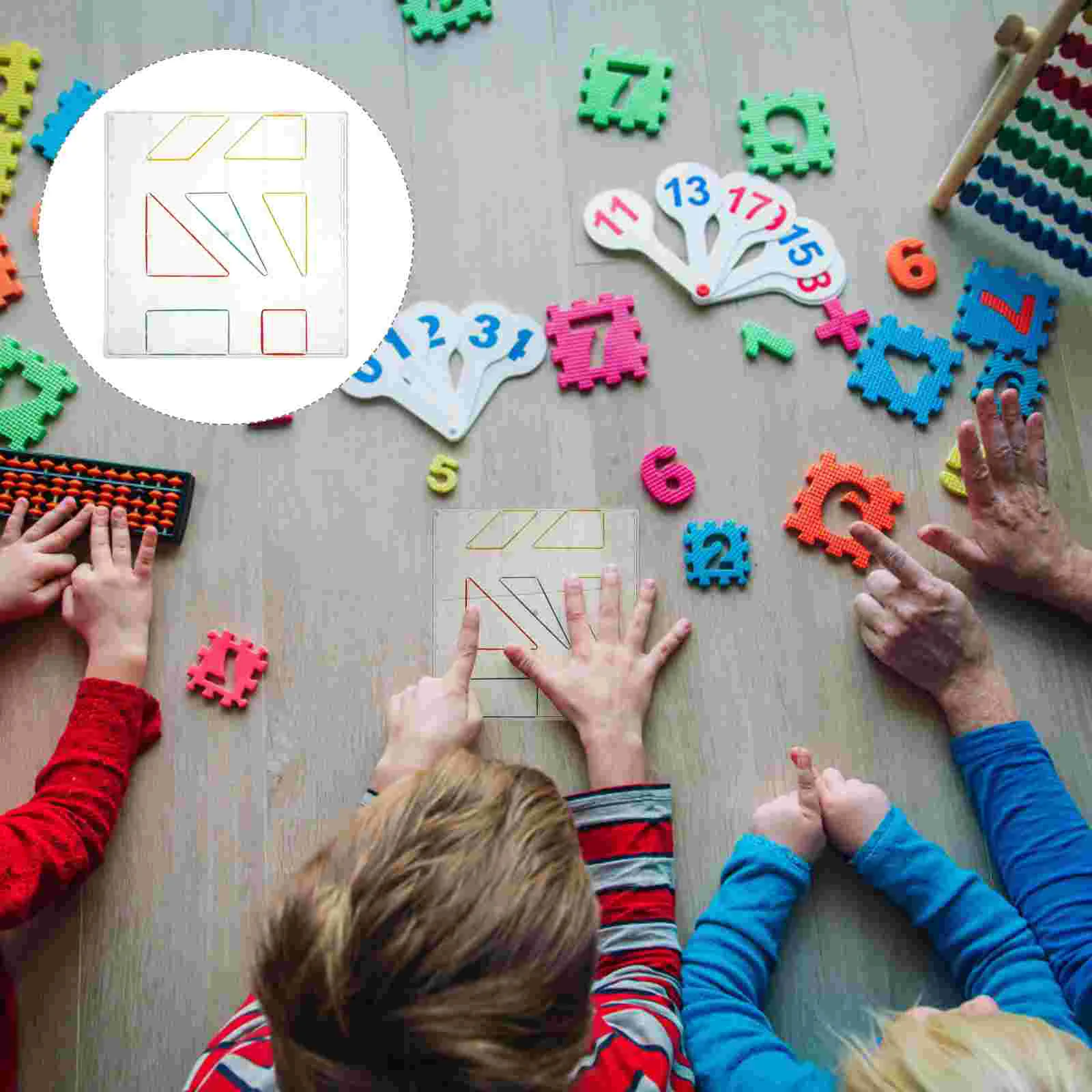 2 шт. детские пазлы обучающее оборудование для начальной школы математическая