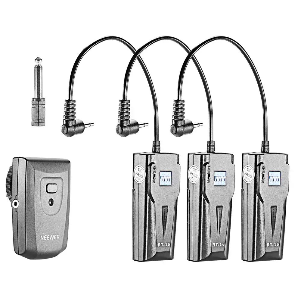 

Neewer Wireless STUDIO Flash TRIGGER RT-16 with 3 RECEIVERS 16-Channel