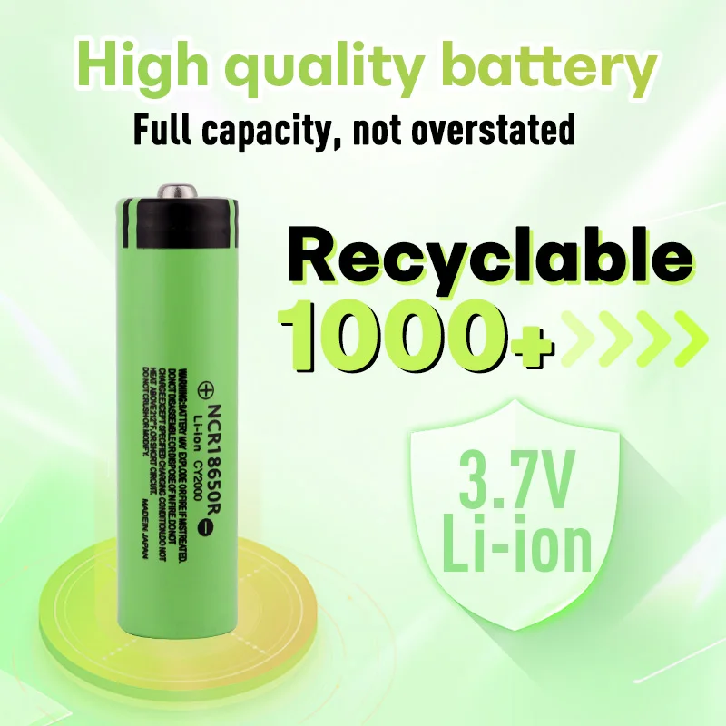 JOUYM 18650 Батарея 2000 мАч 3 7 В Литий-ионная аккумуляторная батарея подходит для