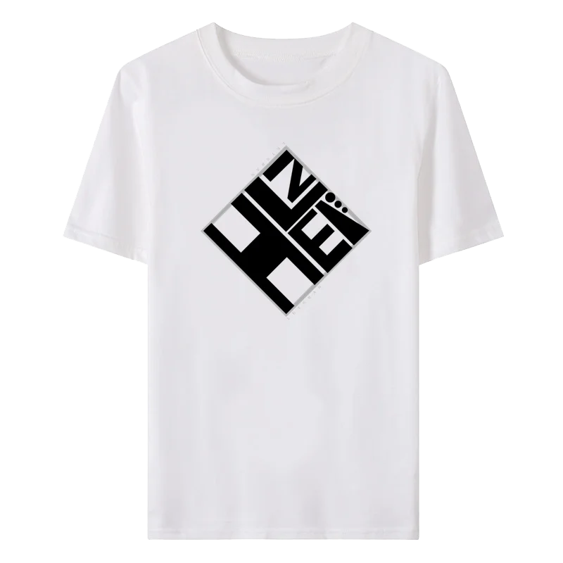 Мужская и женская Универсальная футболка с круглым вырезом коротким рукавом |