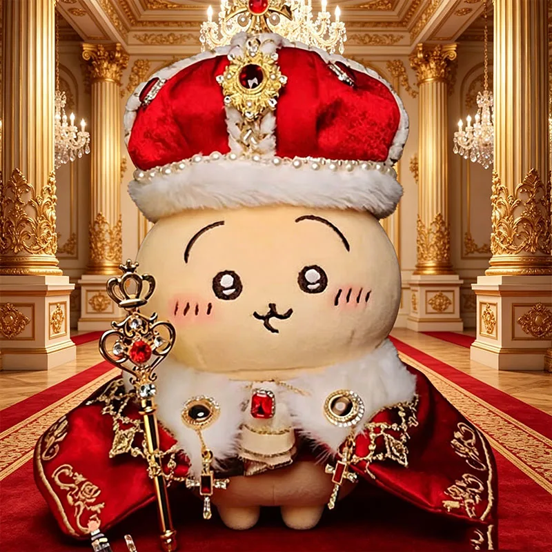 Фото Новый плюшевый брелок Chiikawa King: милые плюшевые подвески Usagi и Hachiware в корейском аниме-стиле, подарок на день рождения для друзей №1