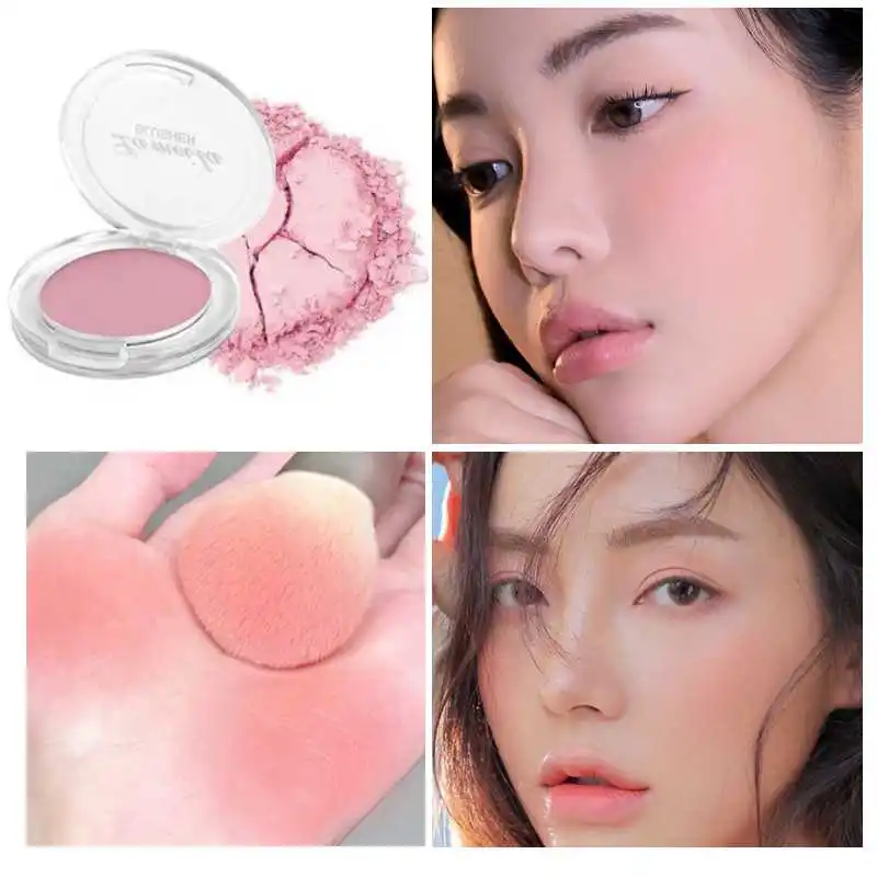 Корейские Румяна Персиковый Крем для макияжа палитра румяна контура щек