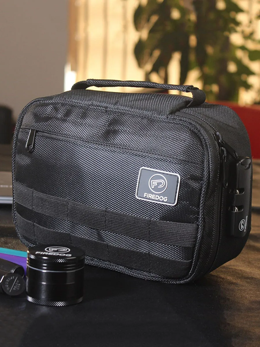 Чехол FIREDOG с защитой от запаха, 1680D, нейлоновый мешок, карбоновая подкладка, контейнер с комбинированным замком, аксессуары для курения
