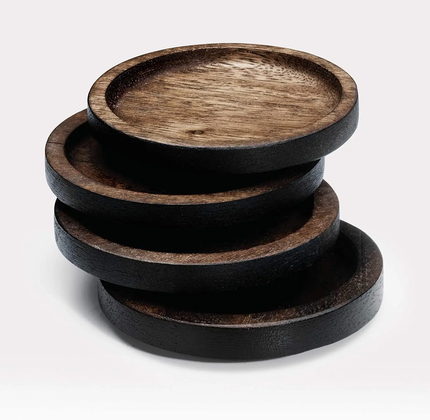 

Kona wooden cup holder 9.5 cm, set of 4 Table Place Mat Dish Pad Cup Mug Tea Coffee Coaster Doily Kitchen