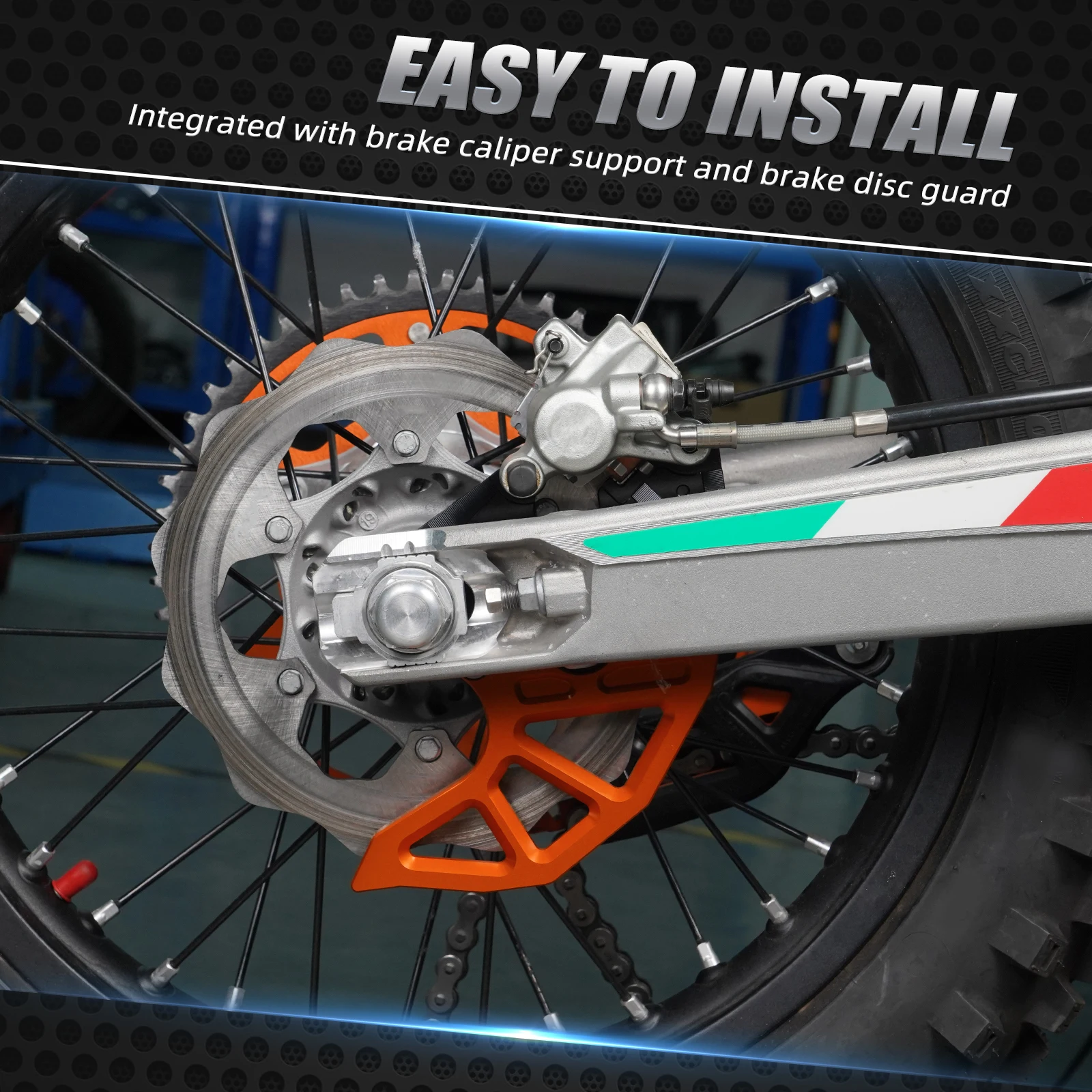 Для KTM EXC 300 2023 NICECNC защита заднего тормозного диска Protector EXC-F XCW XCF-W 125 200 250 350 400 450 500