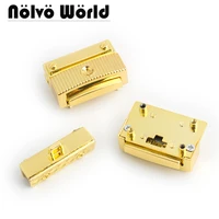 5 10 30pieces 37x25mm high level alloy press locks k gold bag lock hardware handbag lock clasps