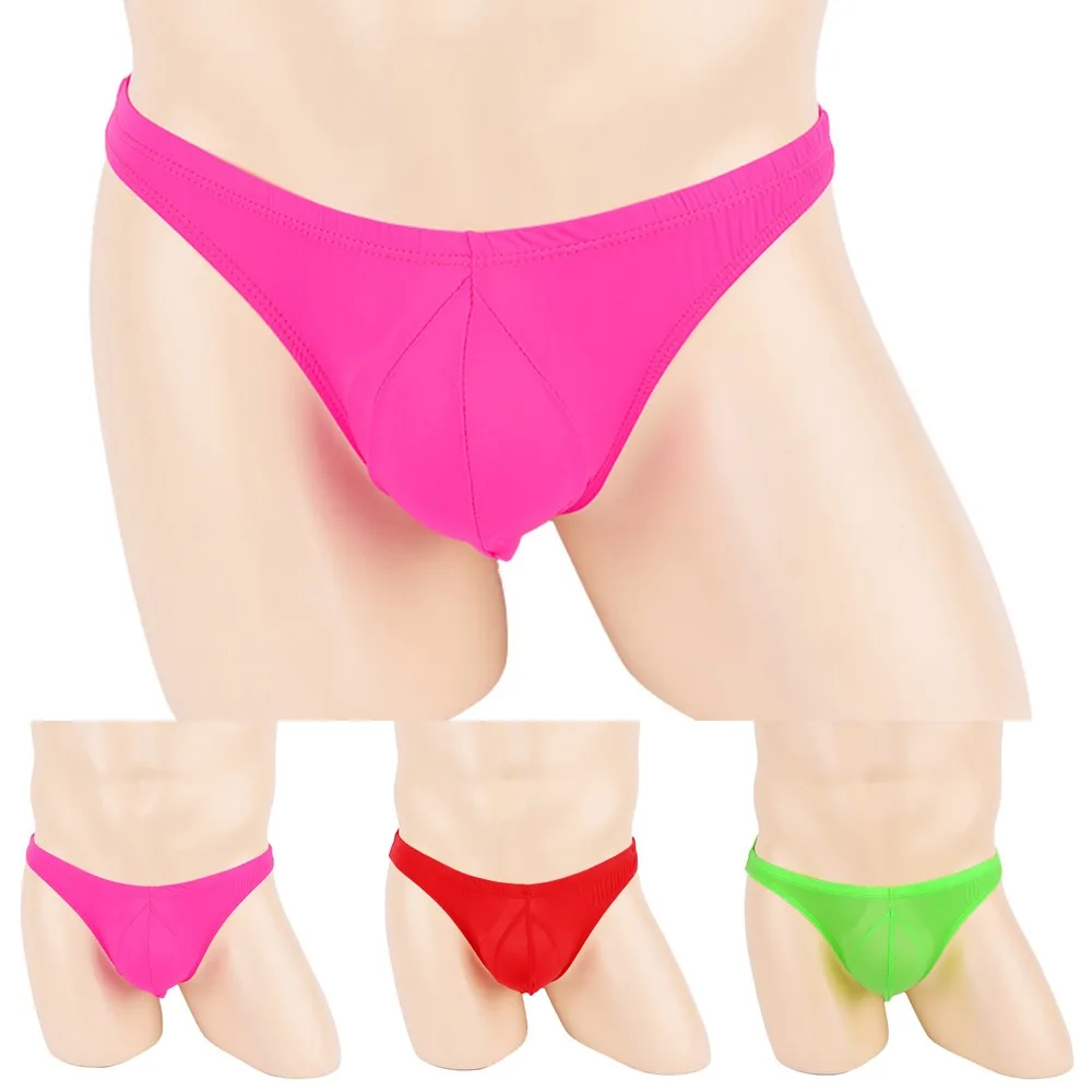 

Mens Ice Silk Briefs Bikini Underwpants Stretch Panties Ruched Back Thong Lingerie Comfy Bottom Shorts Pants Homo Gays Clothes