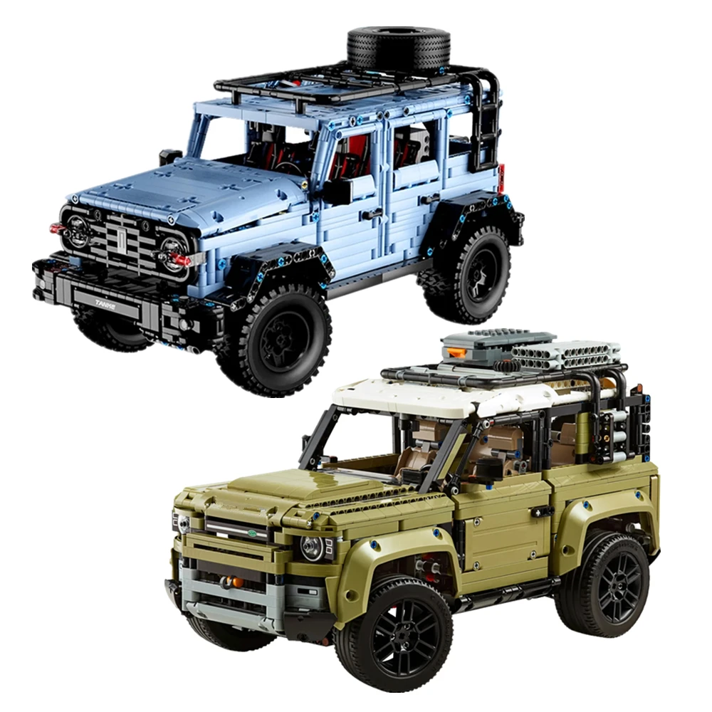 

FIT 42110 Technical Car Land Supercar Rover Off-Road Defender Vehicle Model Building Blocks Bricks Toys for Kids Boys Gift