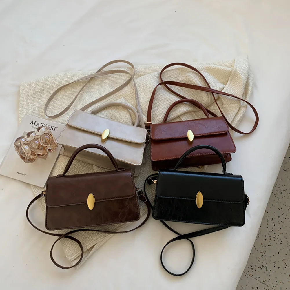 

Women's Bag Luxury Brand Designer Handbags PU Leather Solid Color Lady Trend Exquisite Flap Small Shoulder Crossbody Bags