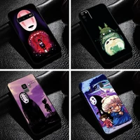 totoro no face man spirited away phone case for samsung galaxy s10 s9 s8 plus s10 lite s10e s10 5g silicone cover coque