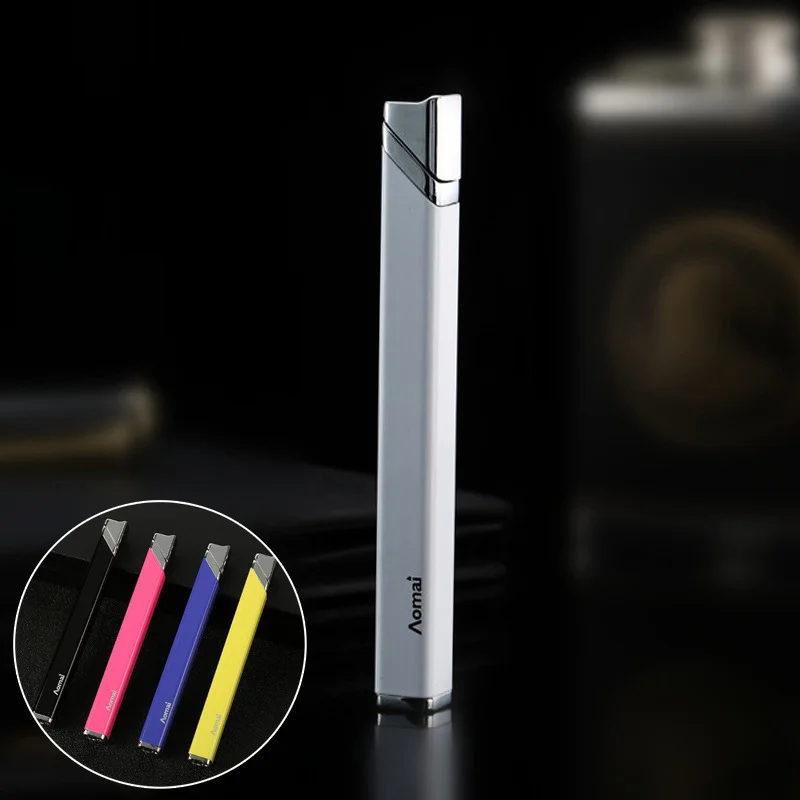 

Creative Lighter Portable Slim Slim Women's Small Square Metal Inflatable Lighter Gift