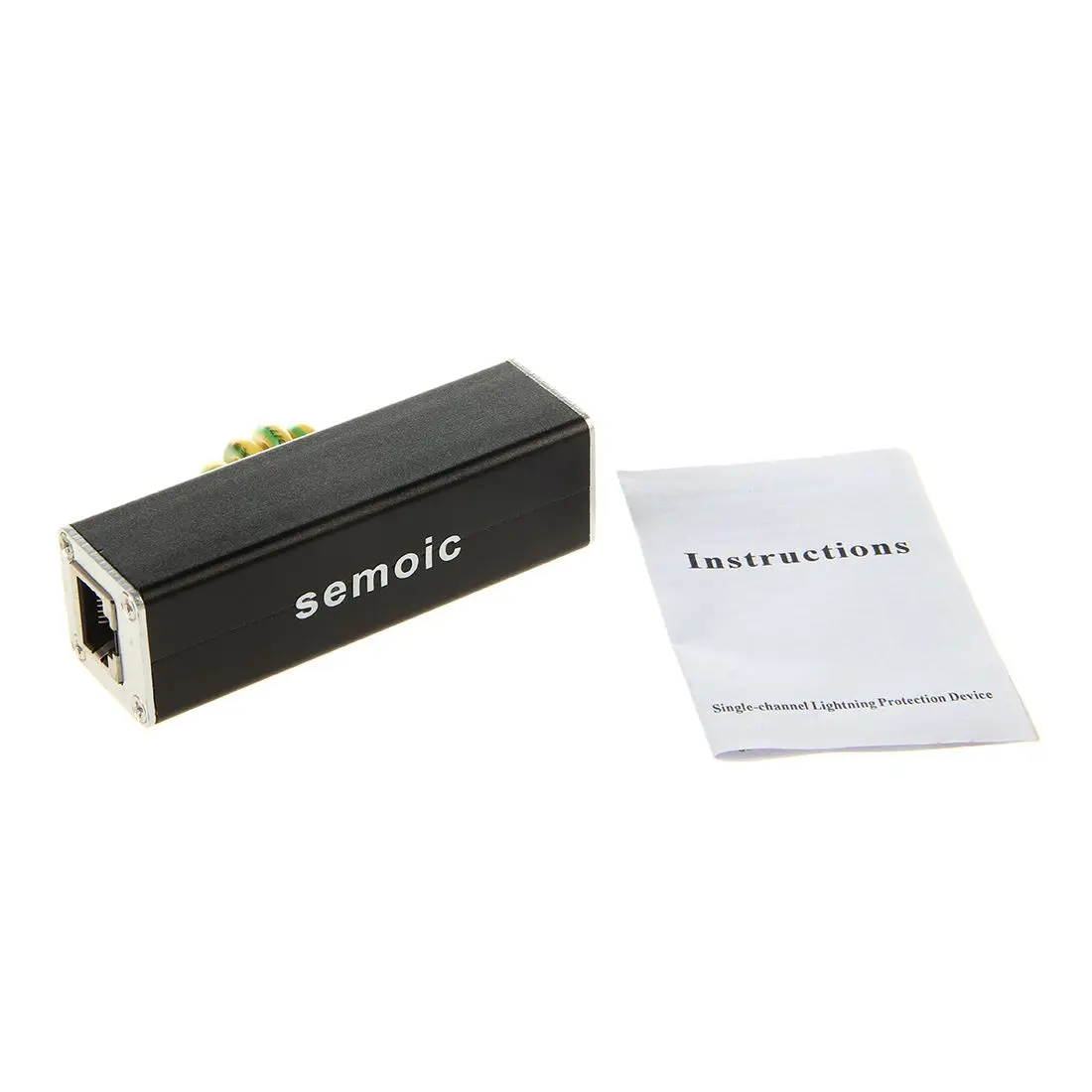semoic RJ45 Plug Ethernet Сетевой фильтр защиты от перенапряжения Громовой разрядник 100 МГц