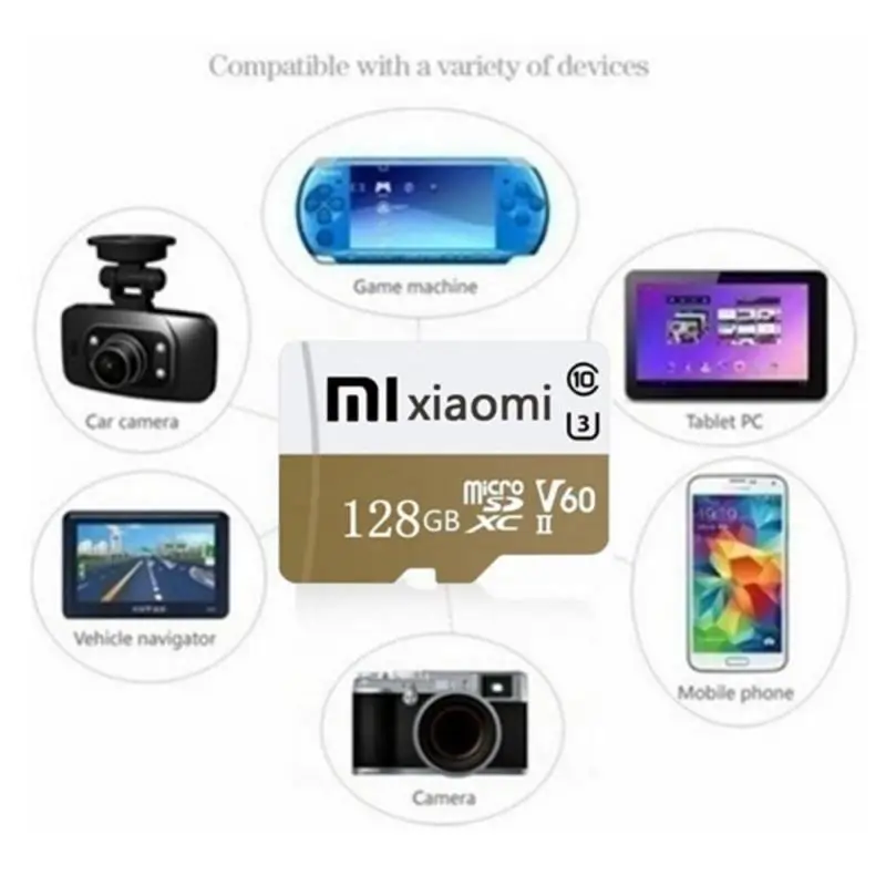 Micro TF SD карта памяти XIAOMI класс 10 512 ГБ 128 32 64 256 |