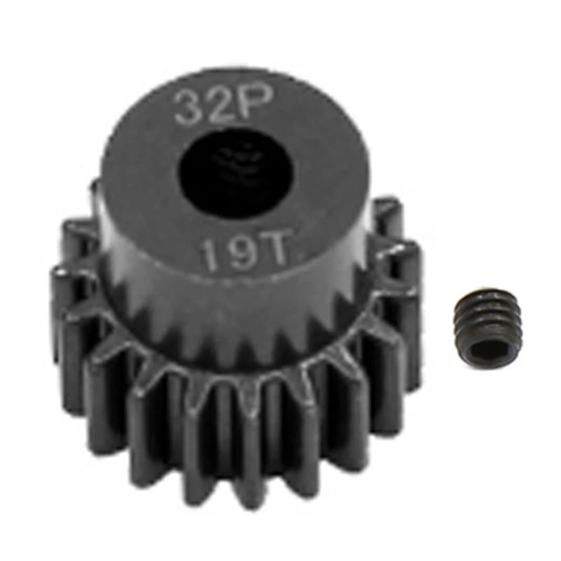 

32p M0.8 5mm 13t 14t 15t 16t 17t 18t 19t 20t 21t Black Steel Metal Motor Gear For 1/10 Model Car E65D