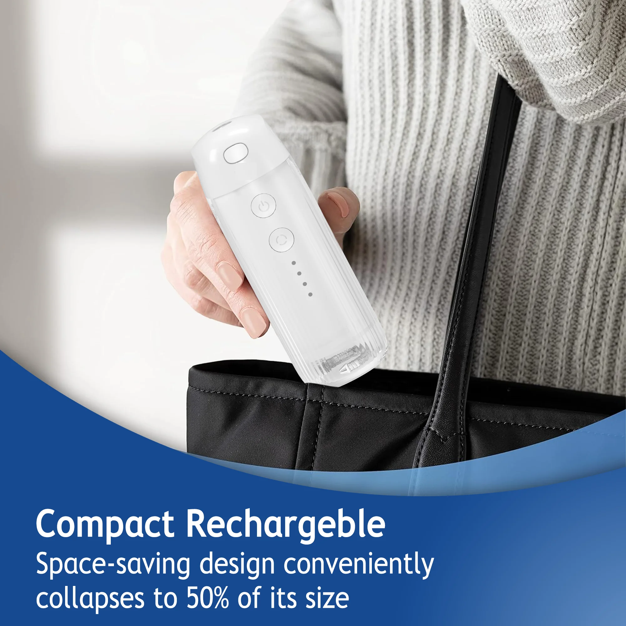 Ирригатор для полости рта с зарядкой от USB 5 наконечников 4 режима IPX7 1600 об/мин