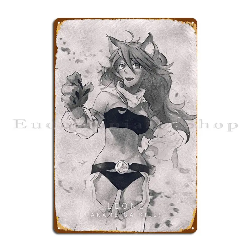 Akame Ga Kill leonметаллические знаки, паб, клуб, бар, Настенный декор, дизайн, оловянный плакат