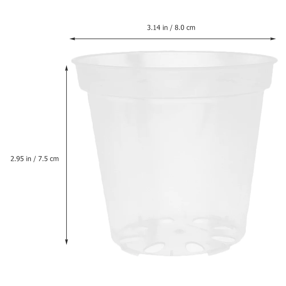 6 шт. уличные прозрачные цветочные горшки для комнатных растений прозрачная