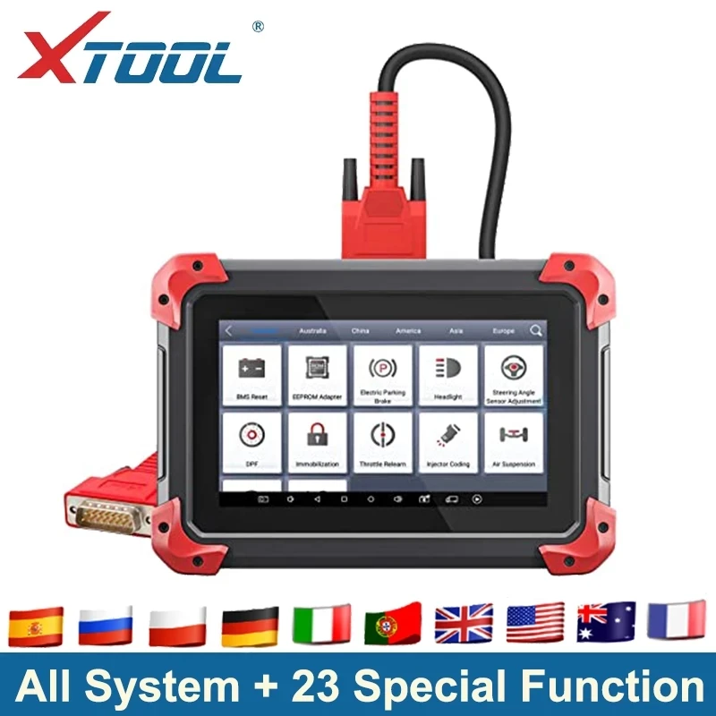 

XTOOL X100 PAD Plus Automotive Key Programming Tool ABS Bleed Oil Reset Throttle Injector Coding OE-Level All Systems Diagnoese