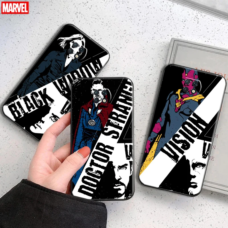 

Marvel Avengers For Xiaomi Redmi Note 9T Phone Case 6.53 Inch Soft Silicon Coque Cover Black Funda Spiderman Iron Man Hulk Thor