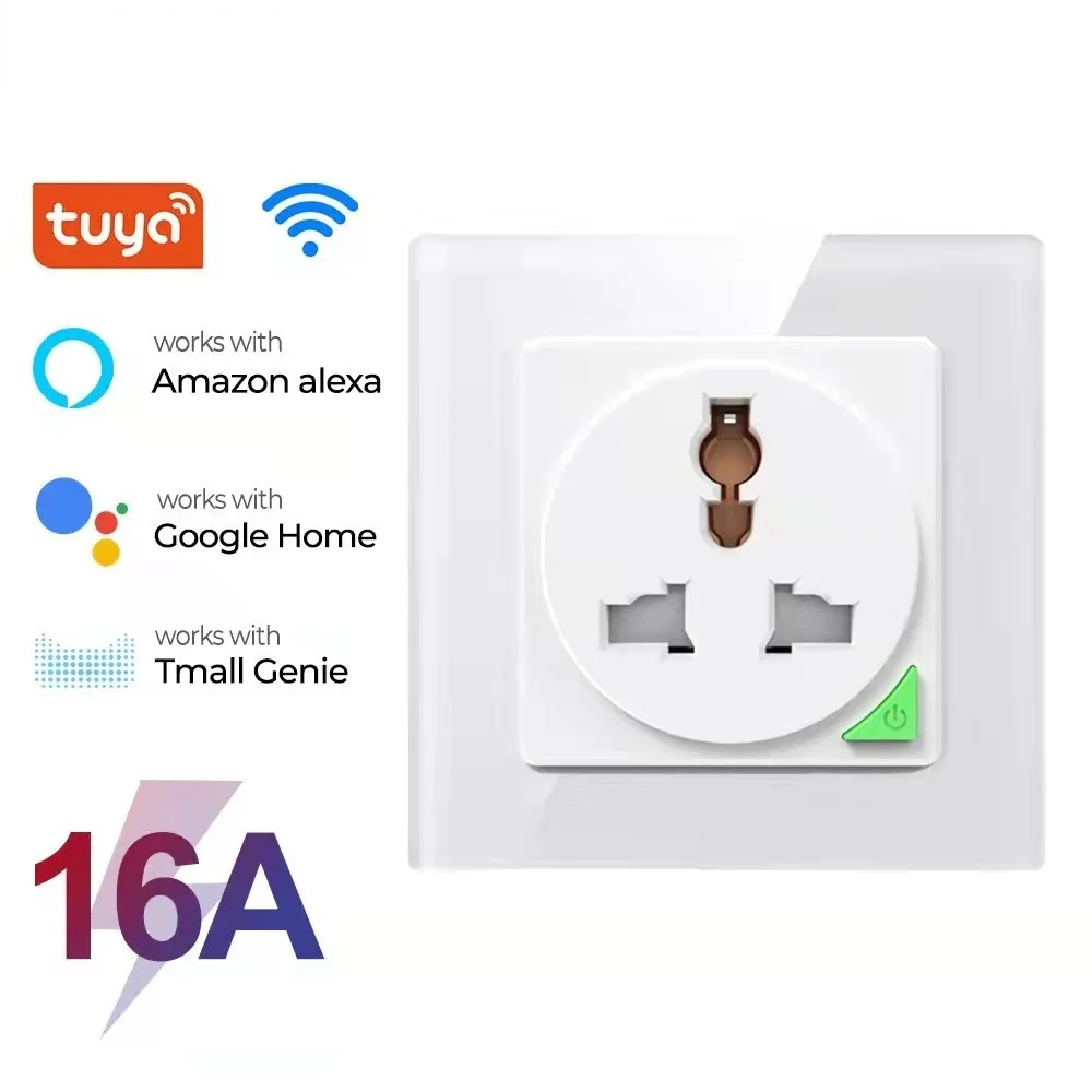 

Розетка настенная Tuya, 16 А, с голосовым управлением