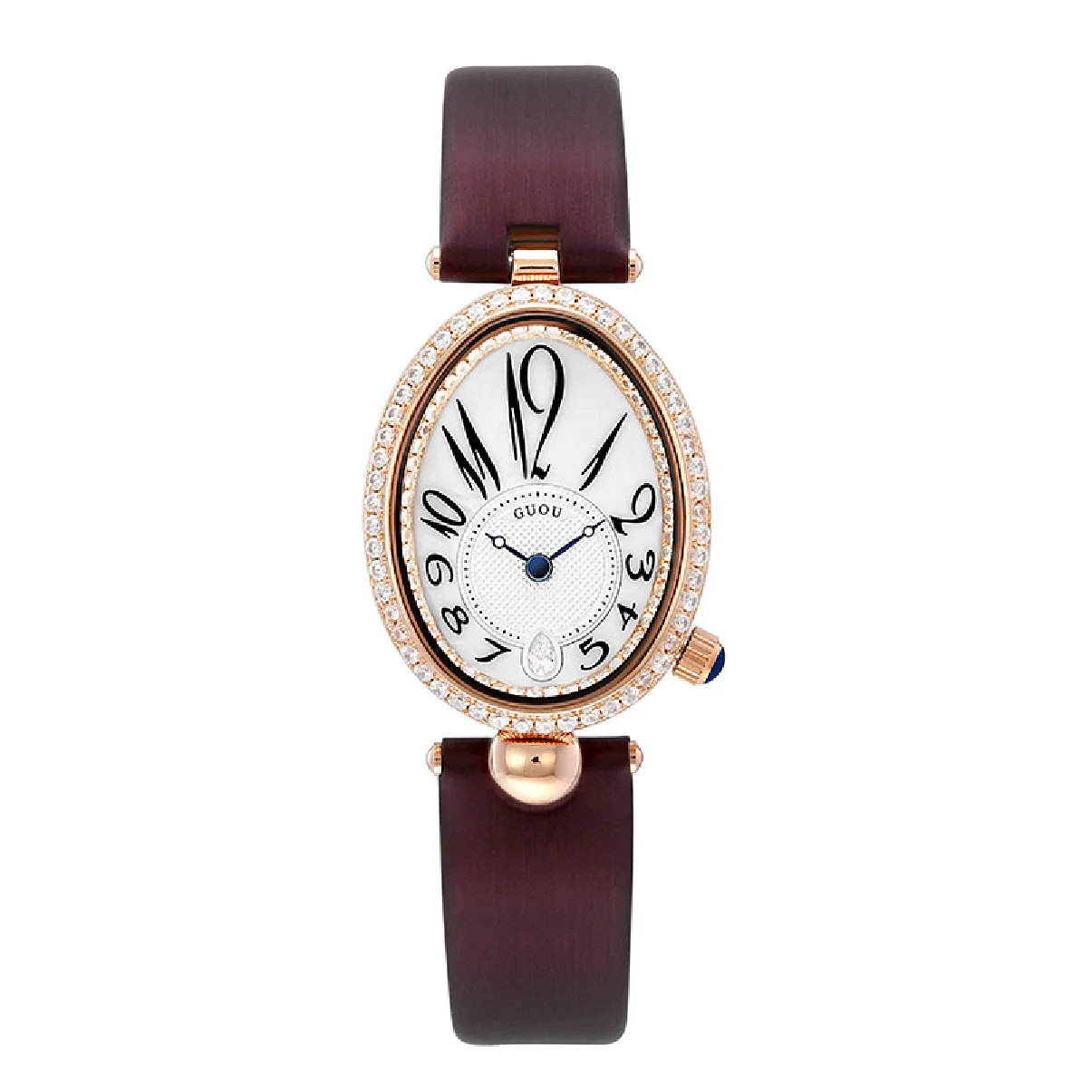 

High Quality Luxury Fashion Oval Shape Leather Watches for Women Brand Fashion Luxury Casual Ladies' Quartz Wristwatches Clock