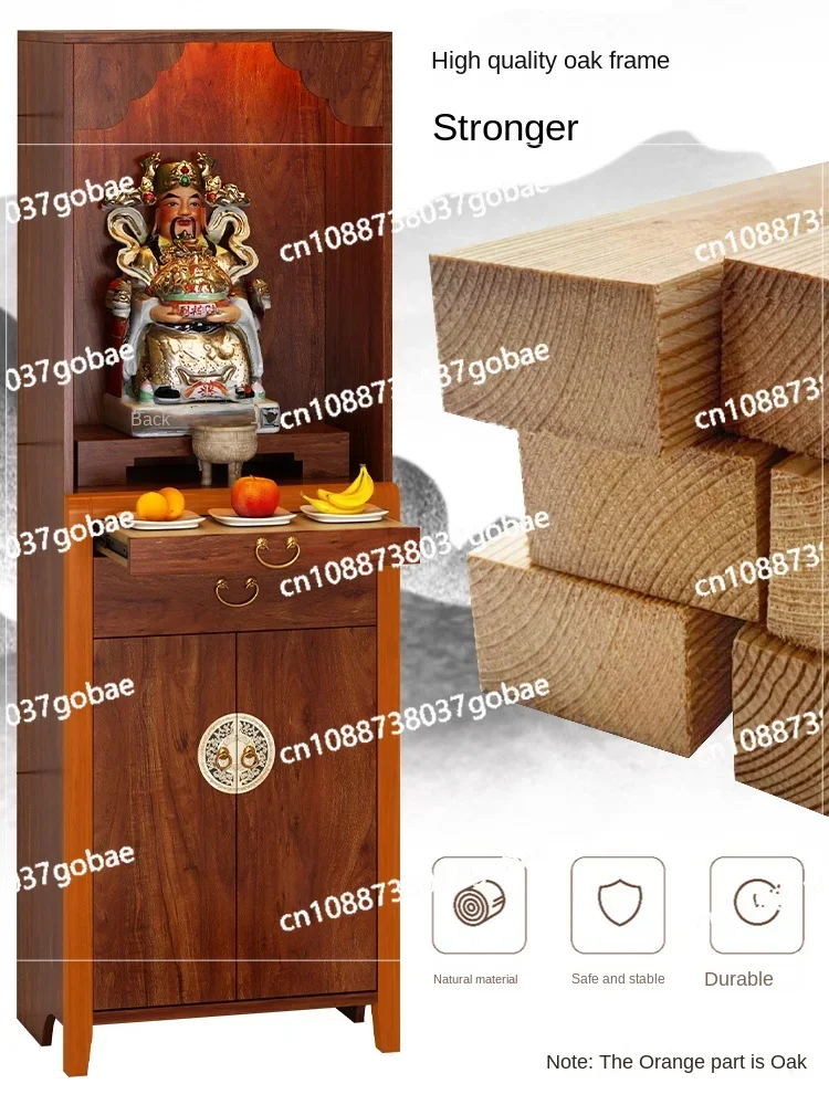 PQF Храм Будды Шкаф для одежды Горящий благовонный алтарь Бога богатства Стол