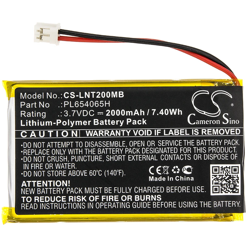 Аккумулятор CS 2000mAh / 7.40Wh для Luvion Prestige Touch 2 PL654065H | Электроника