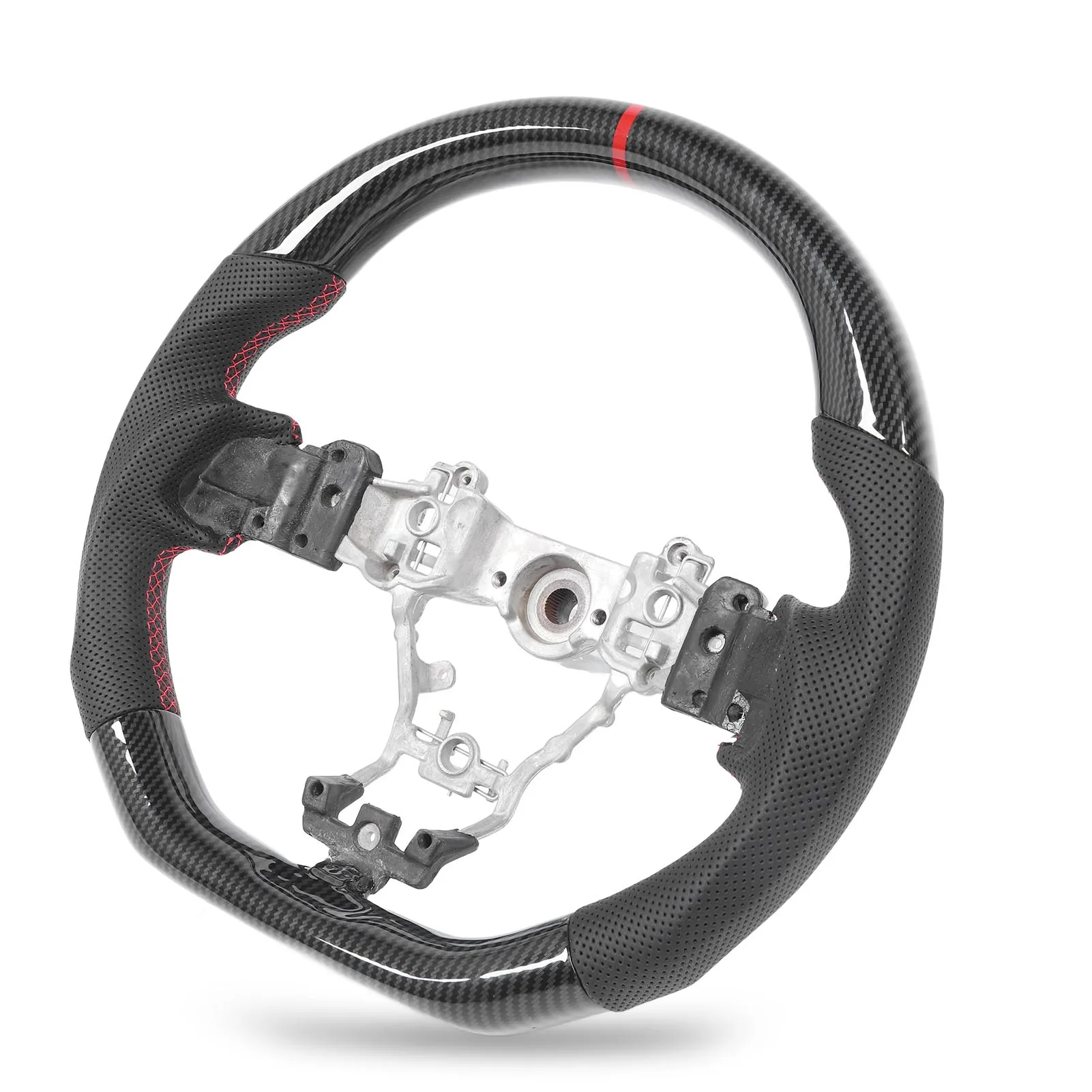 Гоночный руль Hydro Dip Carbon Look перфорированная кожаная замена рулевого колеса для WRX