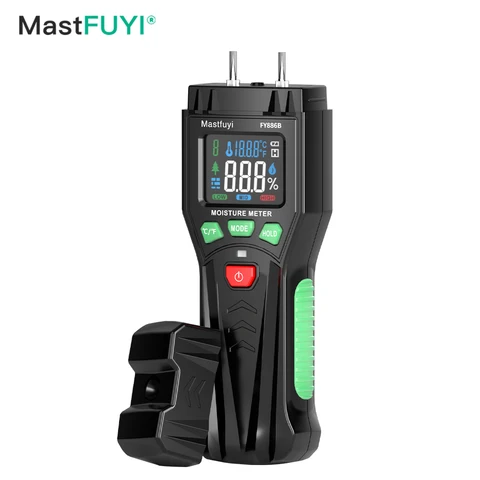 MASTFUYI FY886B Цифровой Измеритель Влажности Древесины 0-60% Светодиодный Дисплей Детектор Влажности Древесины Тестер Темпер...