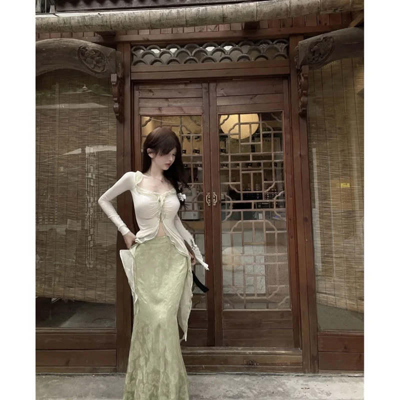 Женский вязаный комплект CAIJEWEL