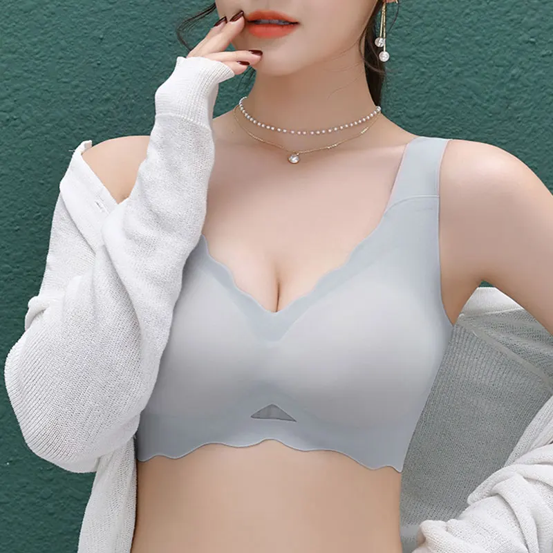 

Breathable Summer Thin Bra Ladies Bra Seamless Underwear For Women One Piece Push Up Bra Women's Bra Without Underwire