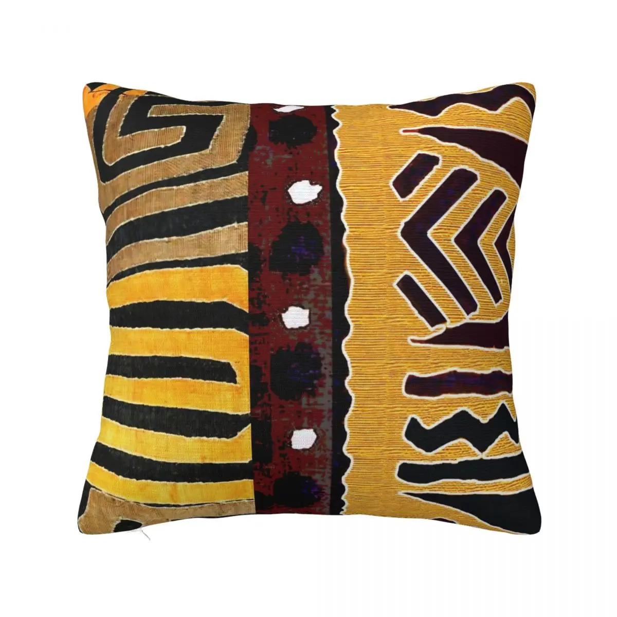 

Ethnic African Square Pillow Cases Ancient Cushion Covers Fashion Zipper Decor Pillowcase for Seat 40x40cm