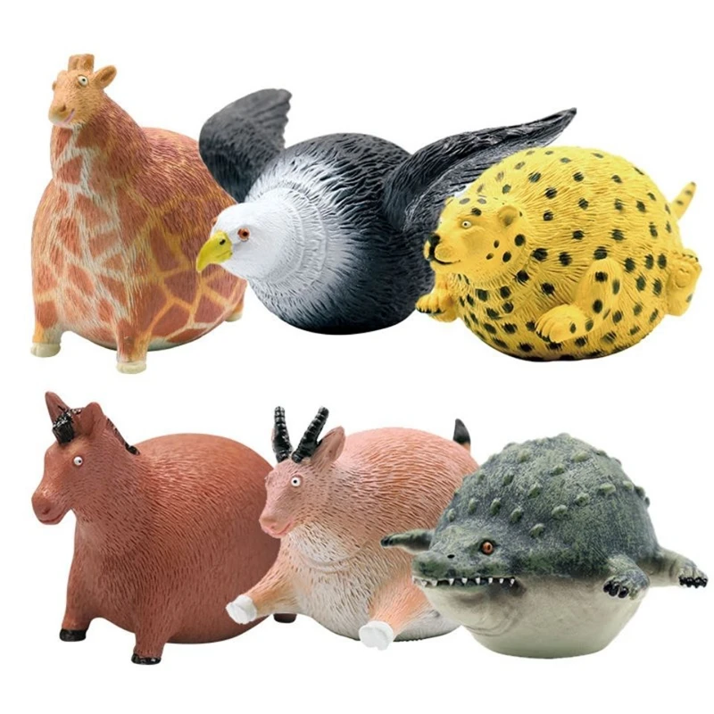 

Blind Box Guess Bag Cute Creative Big Bellied Animal Simulated Cartoon Figures Children Birthday Gifts Random Style Decor Models