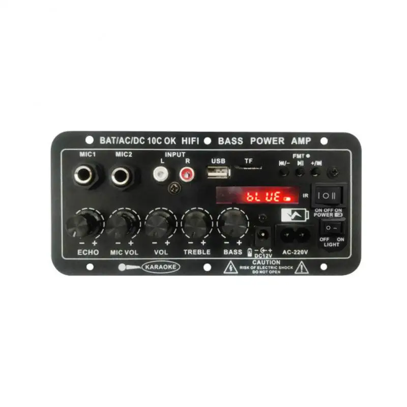 

Mono Dual Microphone Karaoke Amplifier Upgrade Remote Control Stereo Amplifier Lithium Battery Interface Usb Digital