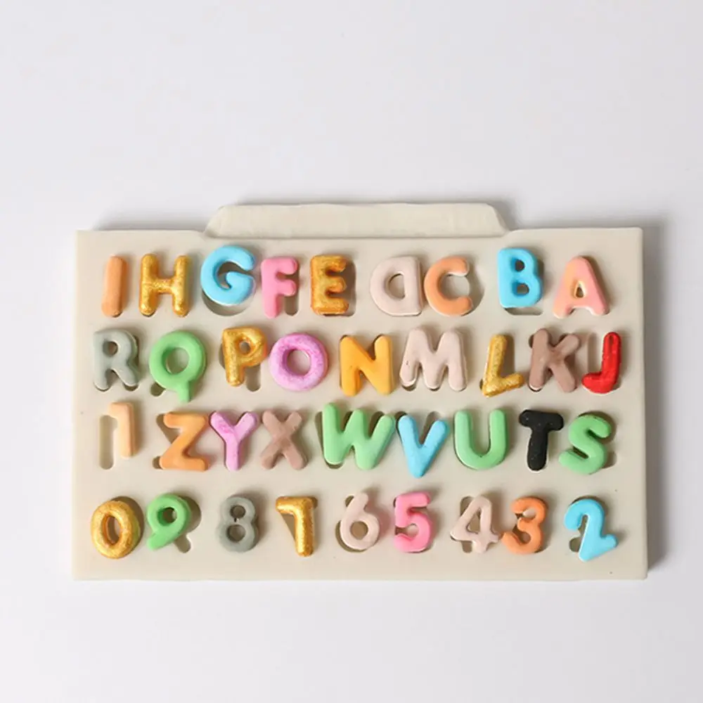 

Alphabet Letter Number Silicone Mold Cake Bakeware Chocolate Confectionery Mould Baking Dish DIY Pastry Cake Decorating Tools