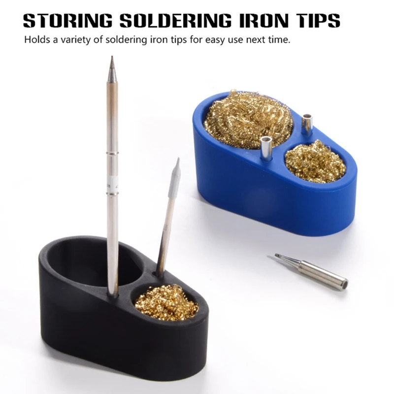 

Soft Silicone Tin Slag Box Solder Nozzle Tin Remover Home Office Decoration DIY Work Used for Cleaning Soldering Iron M4YD